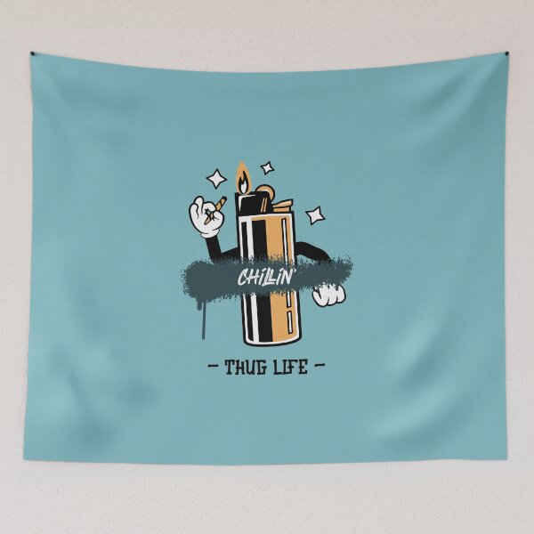 Item preview, CHILLIN' - Thug Life - designed and sold by AladdinMktgs.