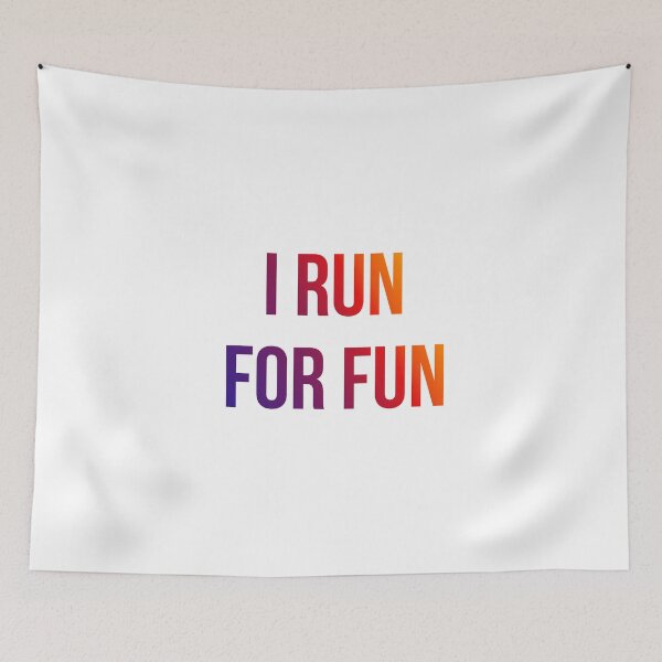Item preview, I Run For Fun Skyline Gradient designed and sold by jackknite.