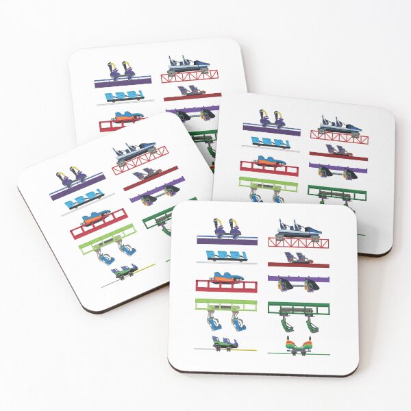 Item preview, Six Flags St Louis Coaster Cars Design designed and sold by CoasterMerch.