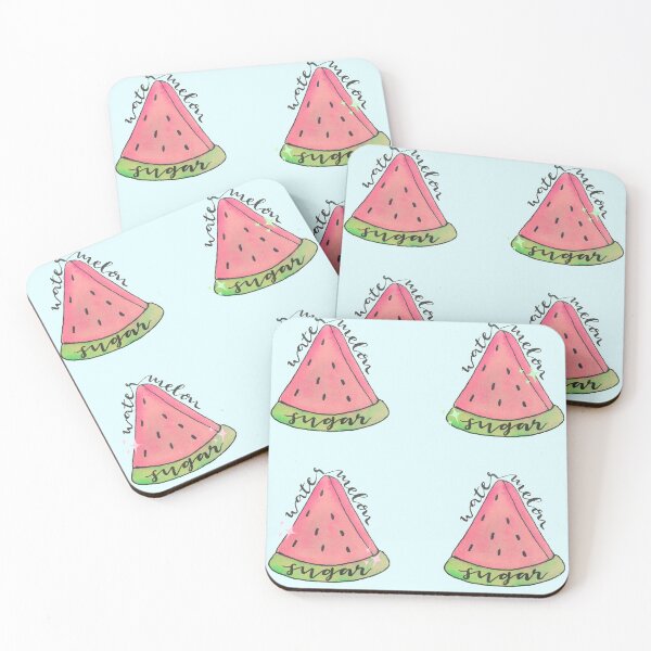 Item preview, watermelon sugar watercolour sticker pack designed and sold by madebyshania.