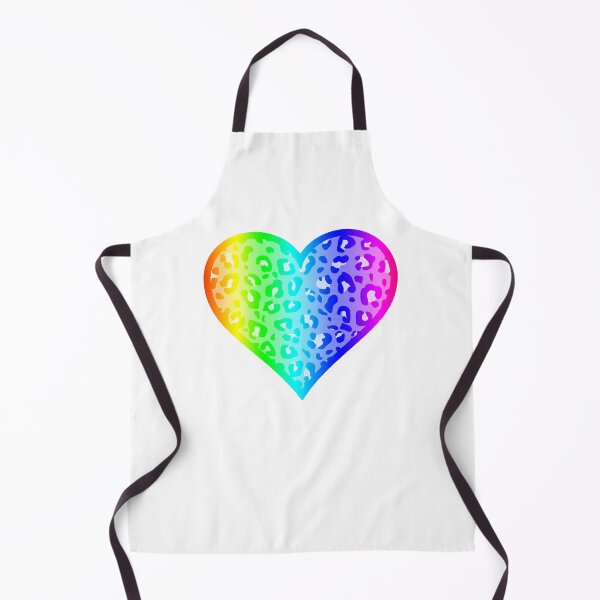 Item preview, Rainbow Leopard Print Heart designed and sold by Bumblefuzzies.