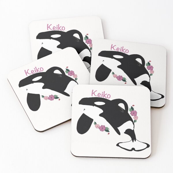 Item preview, Keiko the killer whale flower art designed and sold by Animaldesigns24.