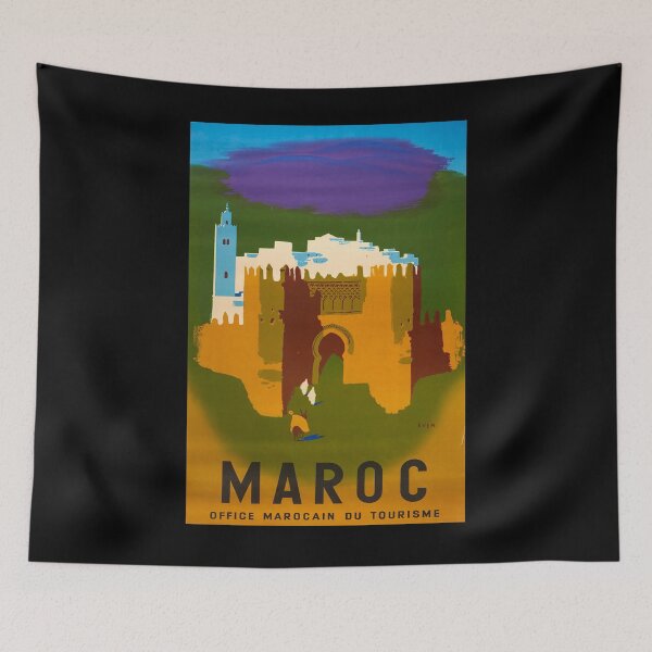 Artikelvorschau, Maroc vintage travel poster entworfen und verkauft von stickart-marek.
