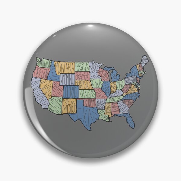 Item preview, 50 States US Map Drawing designed and sold by carwalker13.