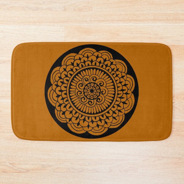 Item preview, Sunflower Sun Mandala on Saffron designed and sold by ArtByDrax.