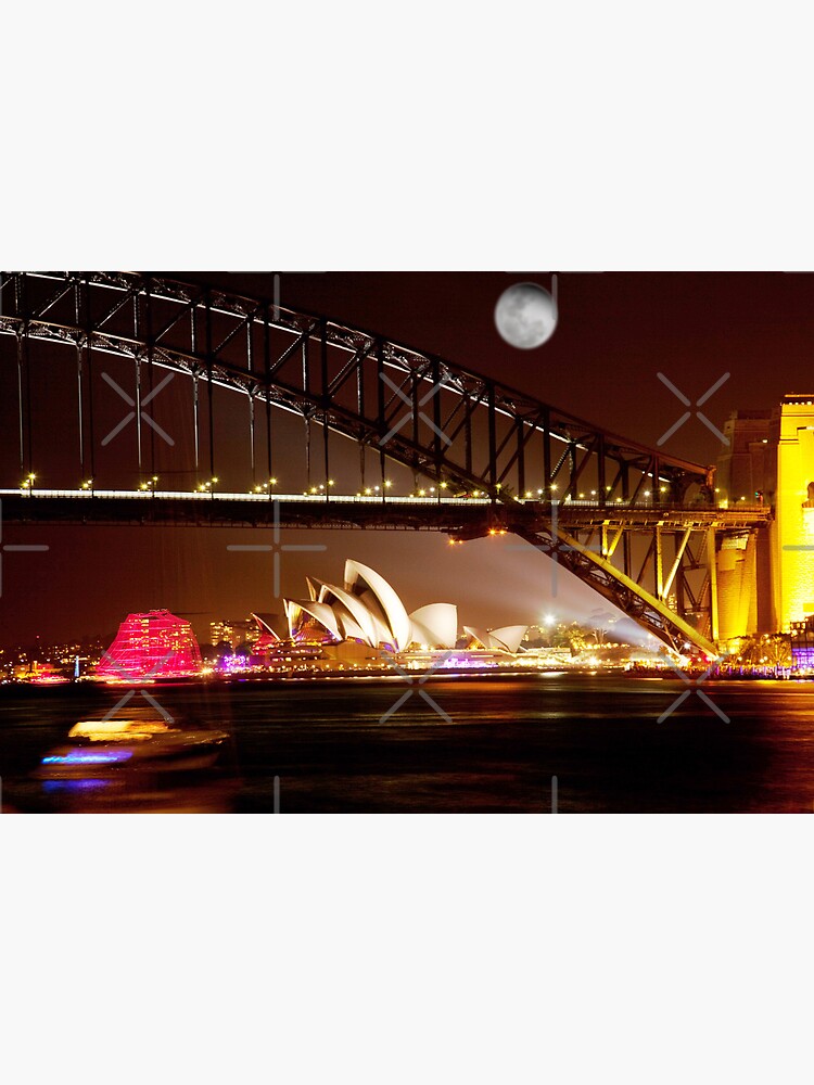 "Full Moon Sydney" Poster for Sale by ramanandr Redbubble