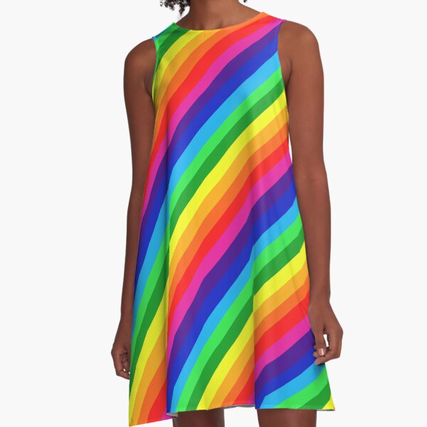 In a Rainbow Sky A-Line Dress