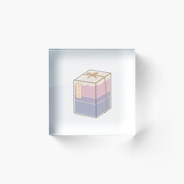 Item preview, Bi Pride Cake Sticker designed and sold by somewhereartsy.