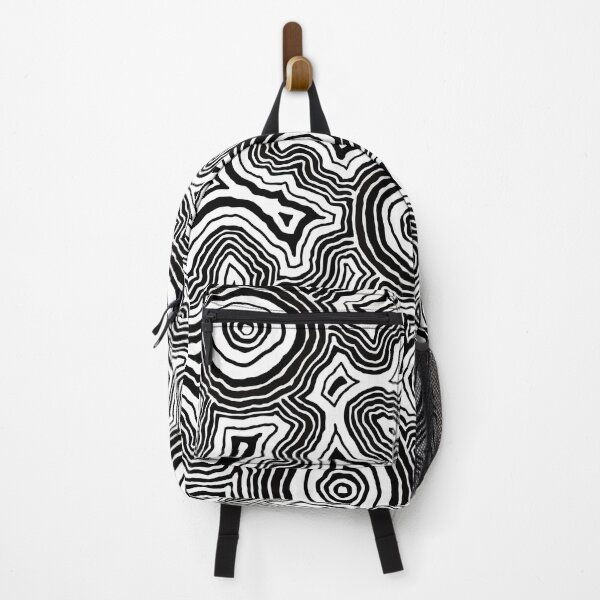 Item preview, Authentic Aboriginal Art - Pathways Black & White designed and sold by HogarthArts.