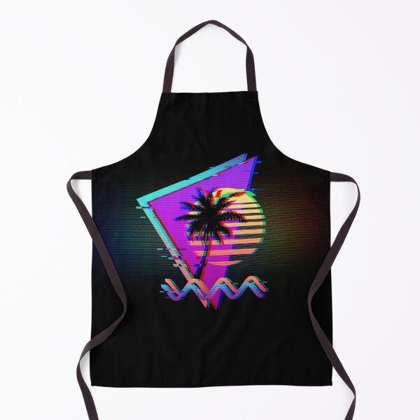 Item preview, Vaporwave Palm Tree Sunset 80s 90s Glitch Aesthetic Dark designed and sold by CoitoCG.