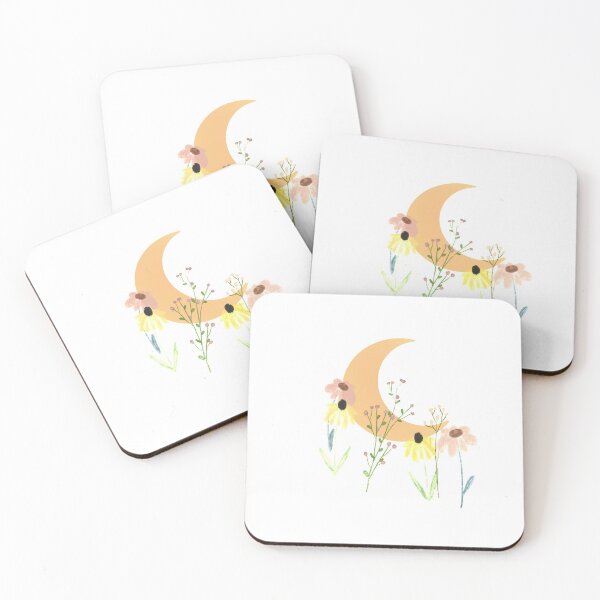 Item preview, Moon with Flowers designed and sold by Daily Bloom Art.