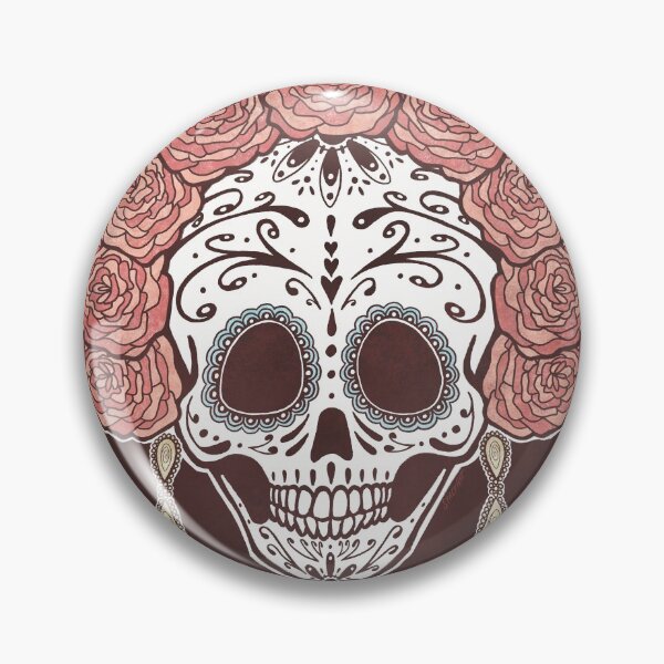 Item preview, Calavera Flores Rojas designed and sold by Stack.