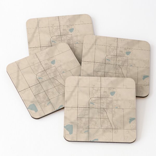 Item preview, Grande Prairie Sepia Map designed and sold by CPTVDesign.