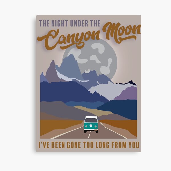 hs canyon moon  Canvas Print