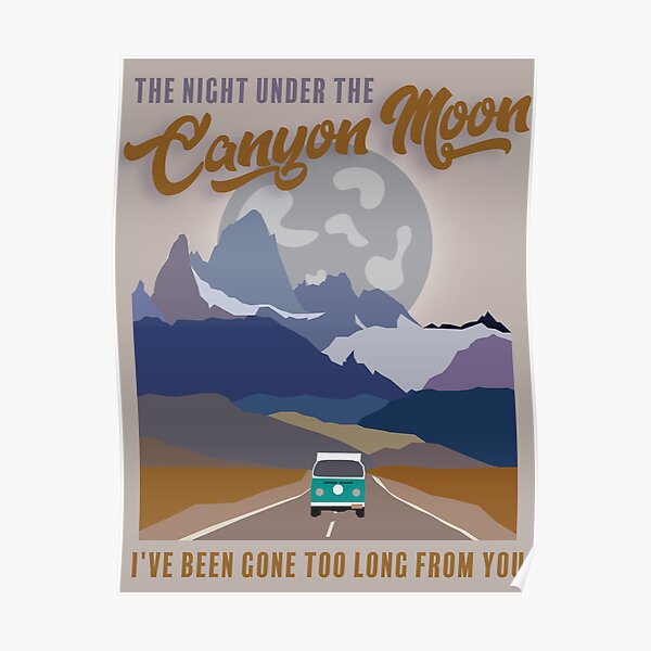 hs canyon moon Poster