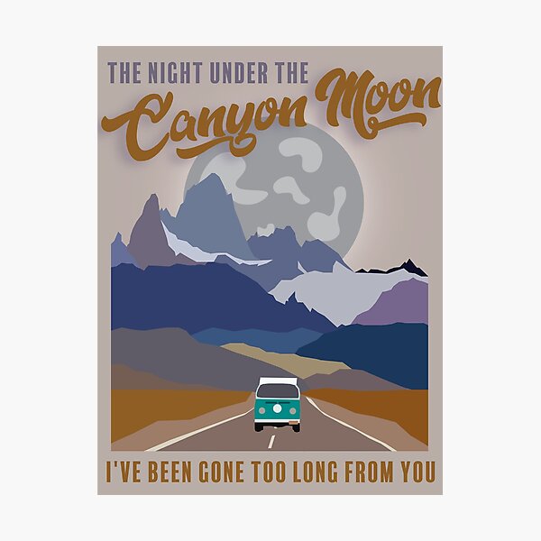 hs canyon moon  Photographic Print