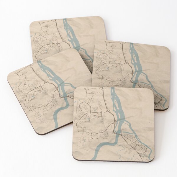 Item preview, Fort McMurray Sepia Map designed and sold by CPTVDesign.