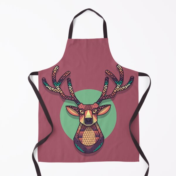 Item preview, Geometric Stitched Deer designed and sold by Pink Pineapple Works.