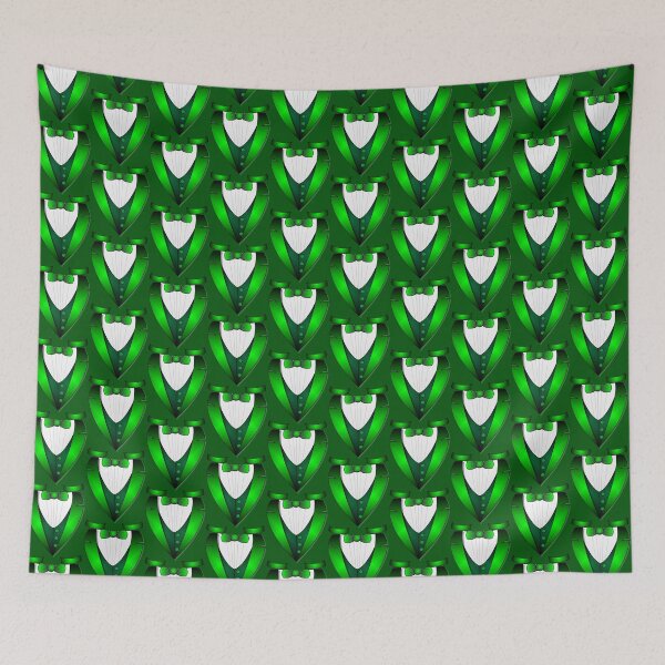 Item preview, 1980s leprechaun suit st patricks day green Irish tuxedo designed and sold by LEILA ART SPACE.