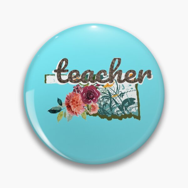 Item preview, Oklahoma Teacher Floral Watercolor designed and sold by AZGuzmans.