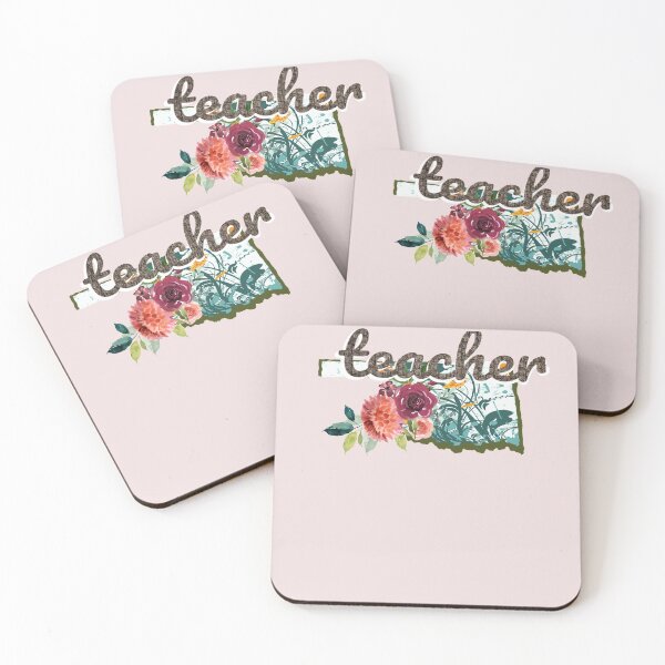 Item preview, Oklahoma Teacher Floral Watercolor designed and sold by AZGuzmans.