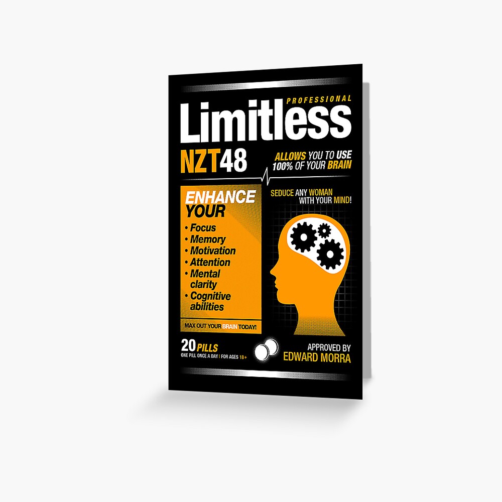 Limitless Pills Nzt 48 Original Version Greeting Card By Soulthrow Redbubble