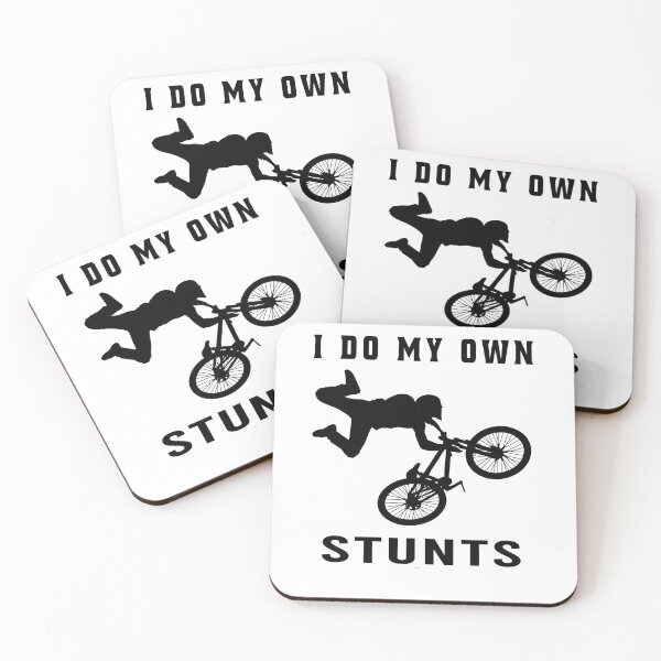 Item preview, I Do My Own Stunts Funny Mountain Biking designed and sold by osamamohamad.