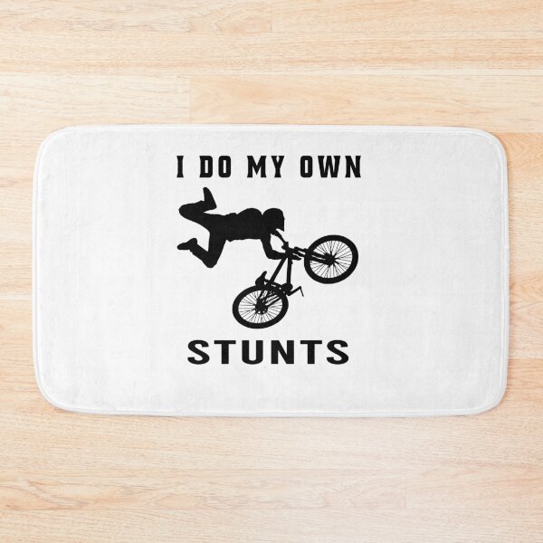 Item preview, I Do My Own Stunts Funny Mountain Biking designed and sold by osamamohamad.