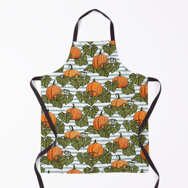 Item preview, Pumpkin Patch - blue stripes - fall designed and sold by littlearrow.