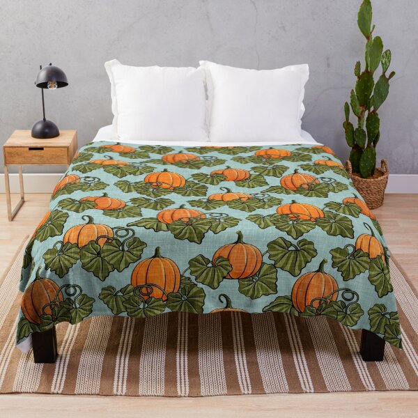 Item preview, Copy of Pumpkin Patch - blue  - fall designed and sold by littlearrow.
