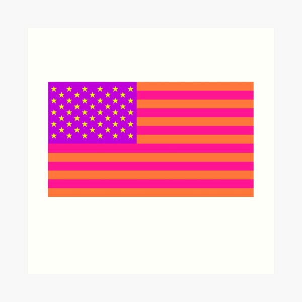 "American Flag Alternate Colors #3" Art Print by adamcampen | Redbubble