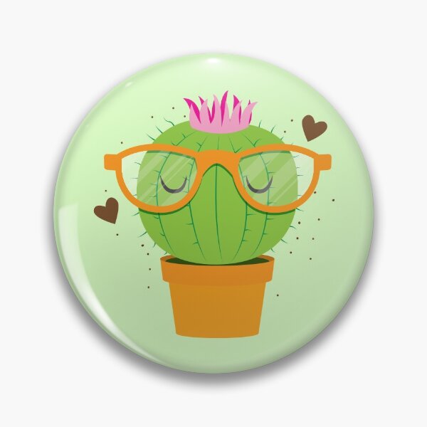Item preview, Super Kawaii Nerdy Hipster Cactus designed and sold by jazzydevil.