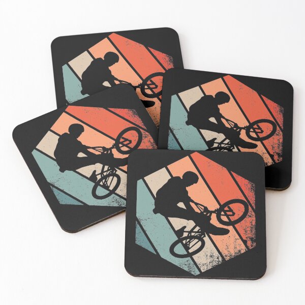 Item preview, Cool Retro BMX Rider doing Freestyle designed and sold by CoolSilhouettes.