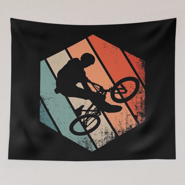 Item preview, Cool Retro BMX Rider doing Freestyle designed and sold by CoolSilhouettes.