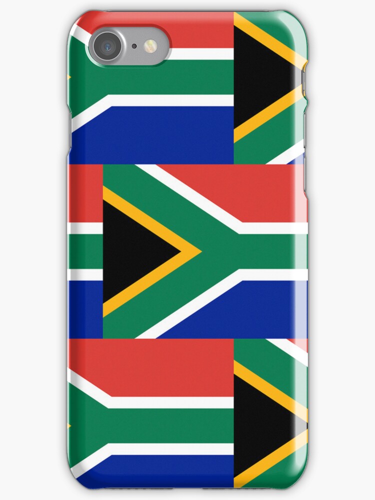 "Smartphone Case Flag of South Africa Patchwork" iPhone Cases