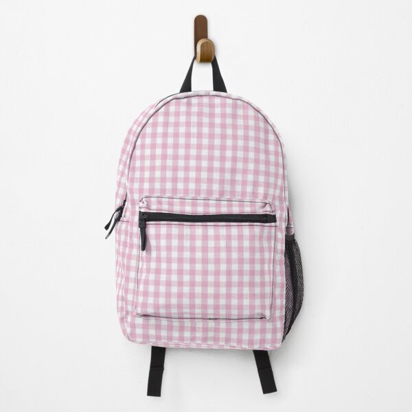 pink gingham backpack