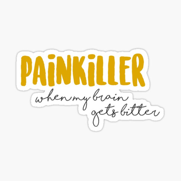 "Ruel painkiller sticker" Sticker for Sale by gabisantti | Redbubble