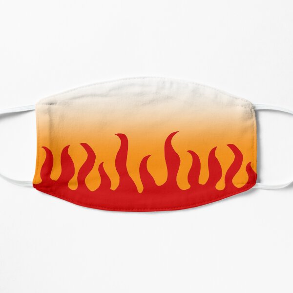 Demon Slayer Kyojuro Rengoku Haori Pattern Flat Mask