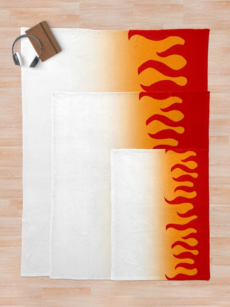 Demon Slayer Kyojuro Rengoku Haori Pattern Throw Blanket