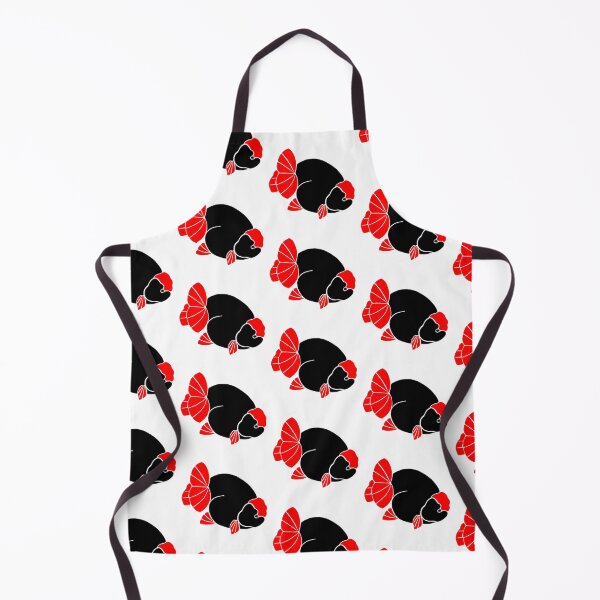 Item preview, Ranchu Black Red Cap Rep Tail Goldfish Logo 20 designed and sold by Nosnah.