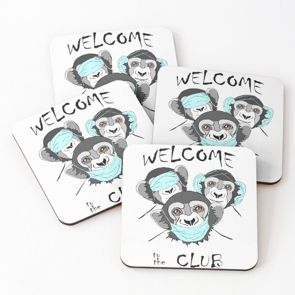 Item preview, t-shirt covid-19 monkey illustration designed and sold by Innulia.