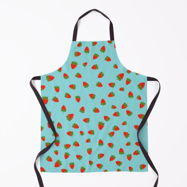 Item preview, Little strawberries on a blue background designed and sold by Nick Garnhart.