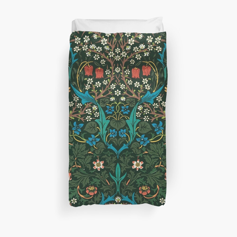 Blackthorn by William Morris, 1892 Duvet Cover