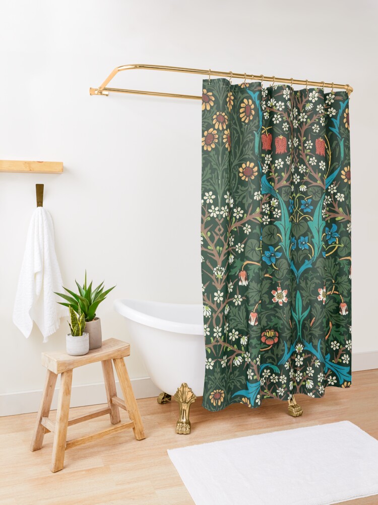 Alternate view of Blackthorn by William Morris, 1892 Shower Curtain