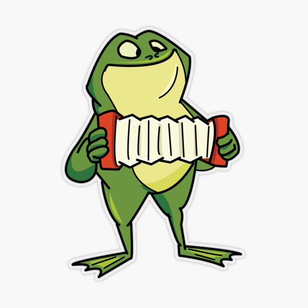 Accordion Frog Pin