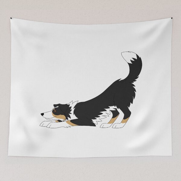 Item preview, Black Tricolour Border Collie Yoga  designed and sold by S-ivanov.