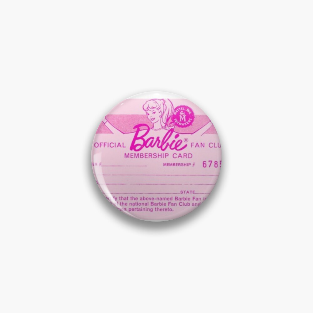 barbie fan club membership card