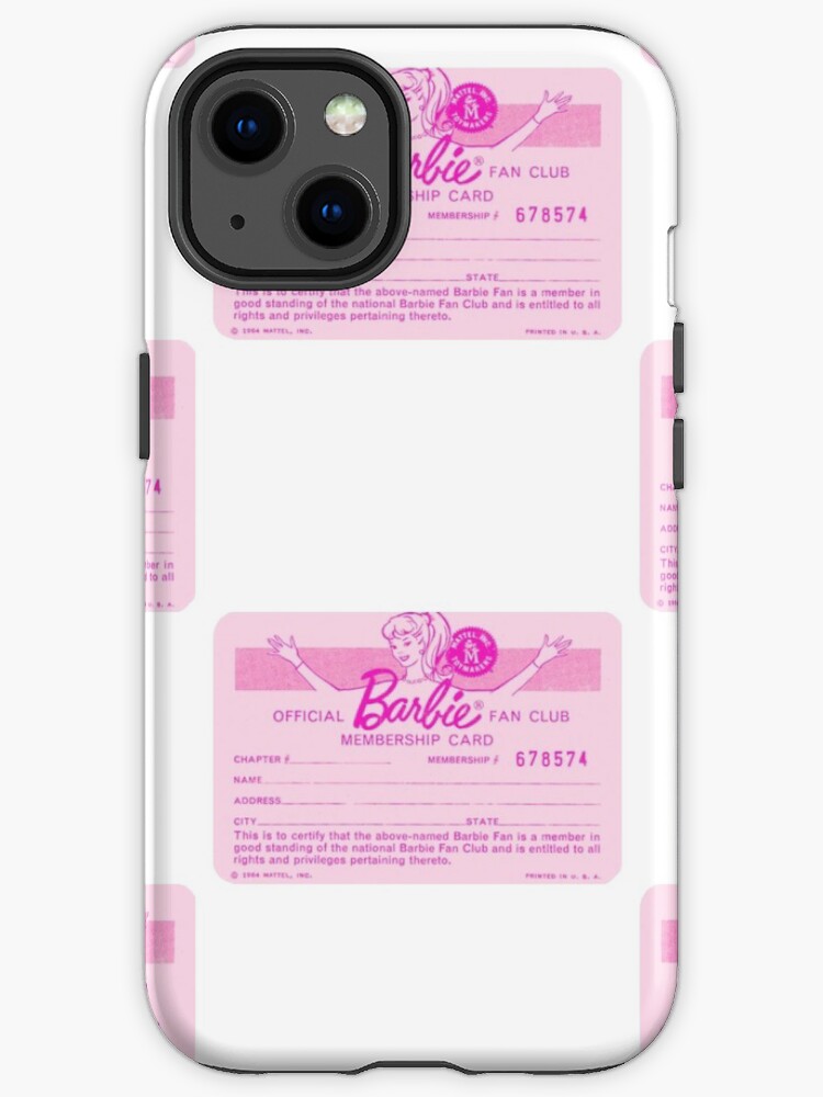 Barbie Fan Club Membership Card Samsung Galaxy Phone Case for