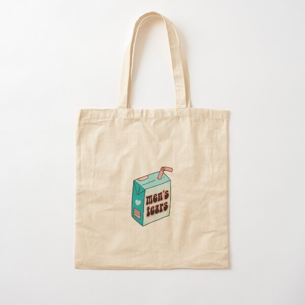Men's Tears Feminist Juice Box Cotton Tote Bag