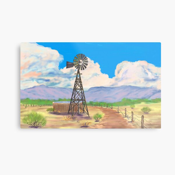 Southwest Windmill Metal Print